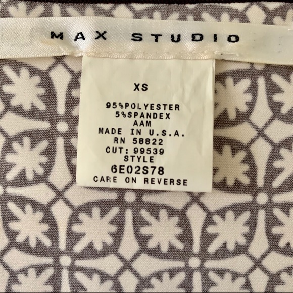 Max Studio Faux Wrap Top Women’s XS - Picture 3 of 3